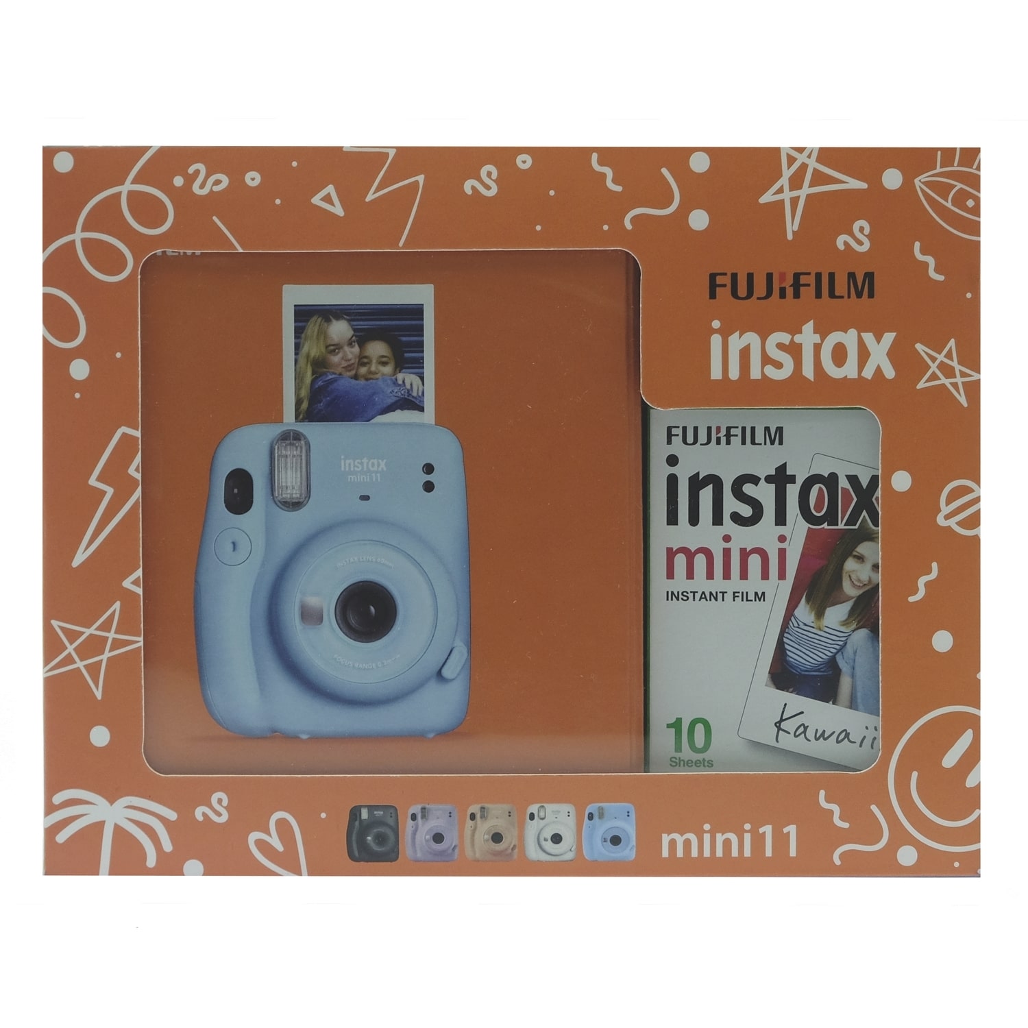 Camara Digital de Impresion Instantanea Fujifilm Instax Mini 11 Azul (Sky  Blue)